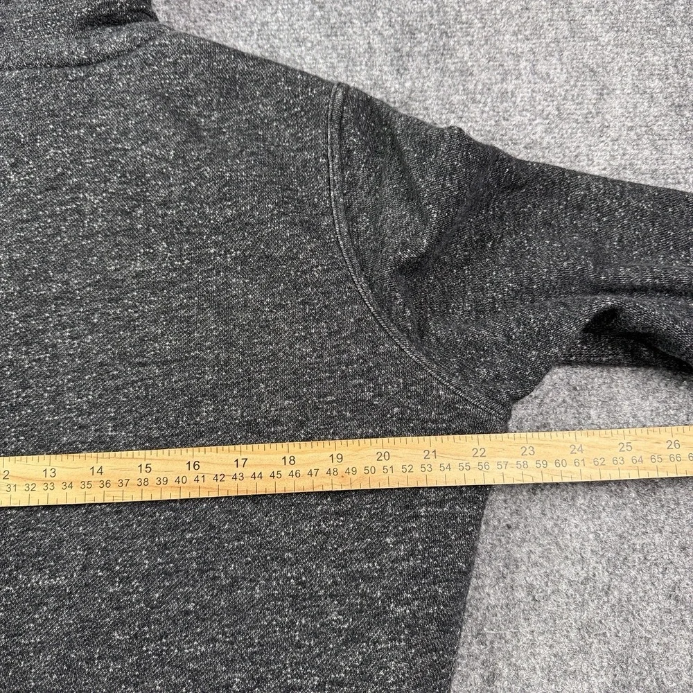 Aeropostale Sherpa Lined Hoodie Adult Small Full Zip Gray Black Heathered